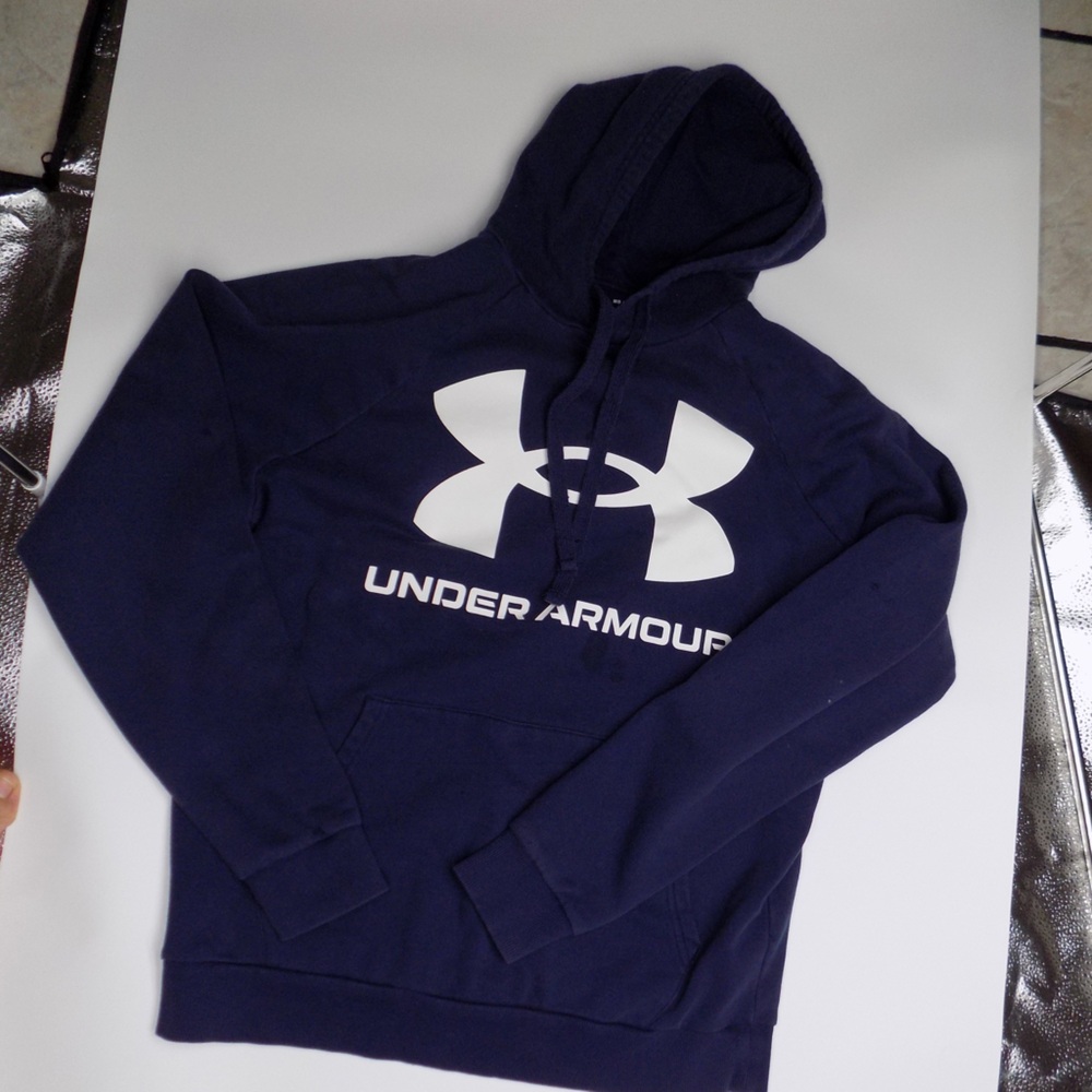 Under Armour Dark Blue Sweatshirt with White Logo